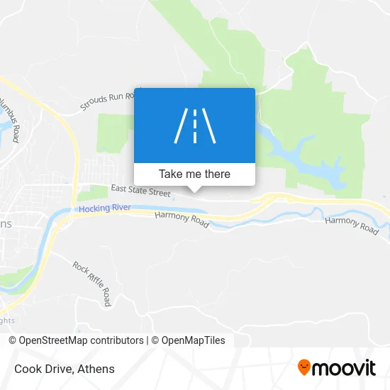Cook Drive map