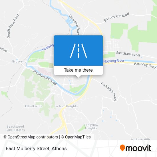 East Mulberry Street map