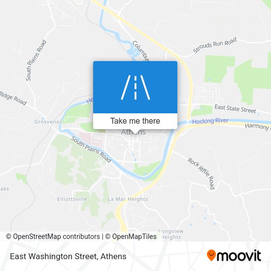 East Washington Street map