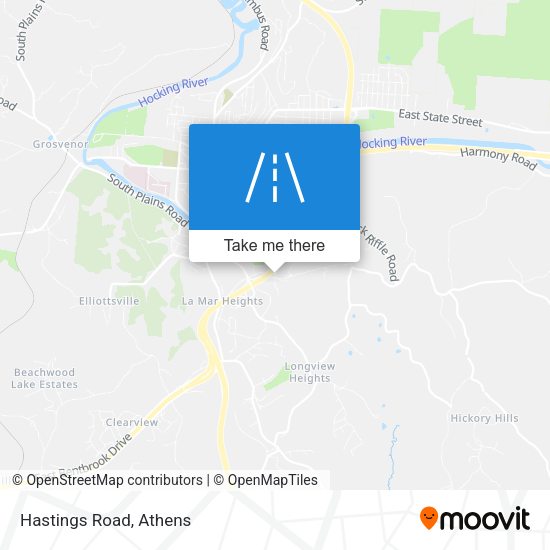 Hastings Road map