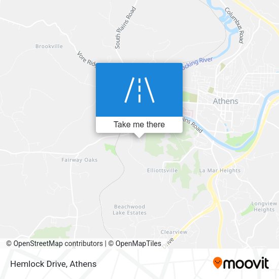 Mapa de Hemlock Drive