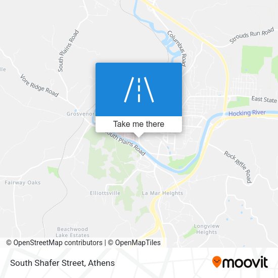 South Shafer Street map