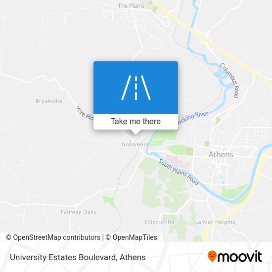 University Estates Boulevard map