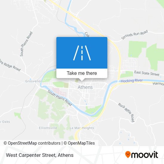 West Carpenter Street map