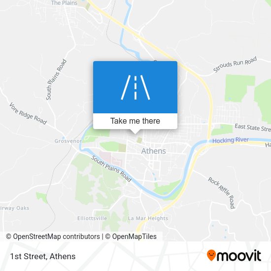 Mapa de 1st Street