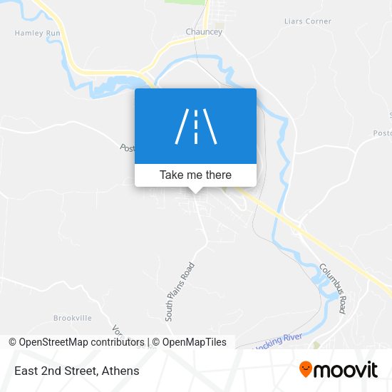 Mapa de East 2nd Street