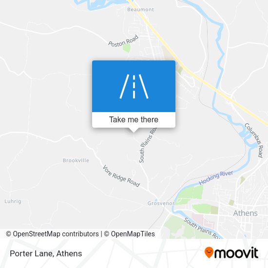 Mapa de Porter Lane