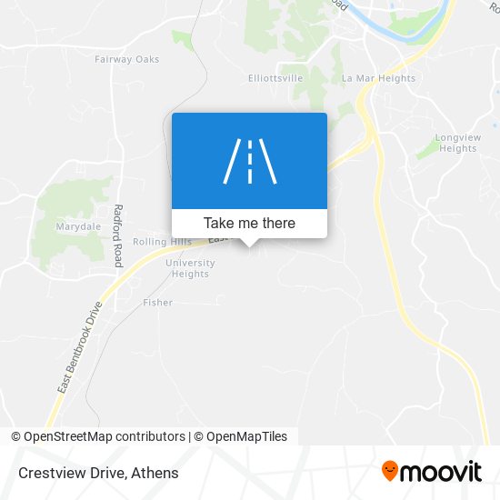 Crestview Drive map