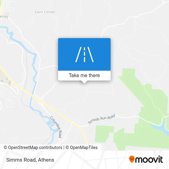 Simms Road map