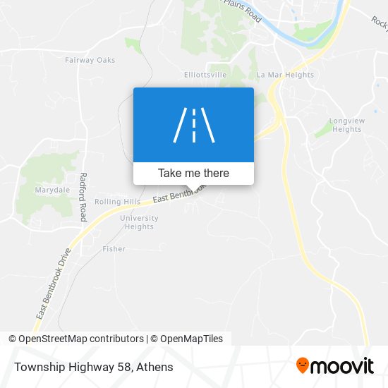 Township Highway 58 map