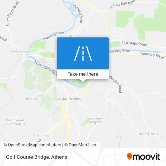 Golf Course Bridge map