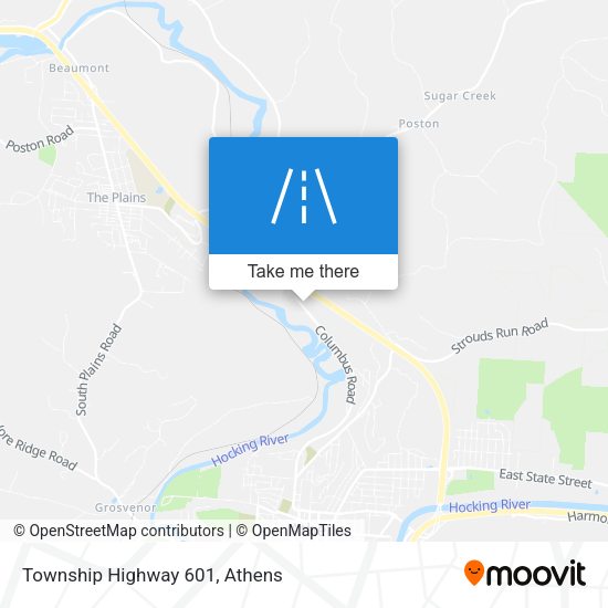 Township Highway 601 map