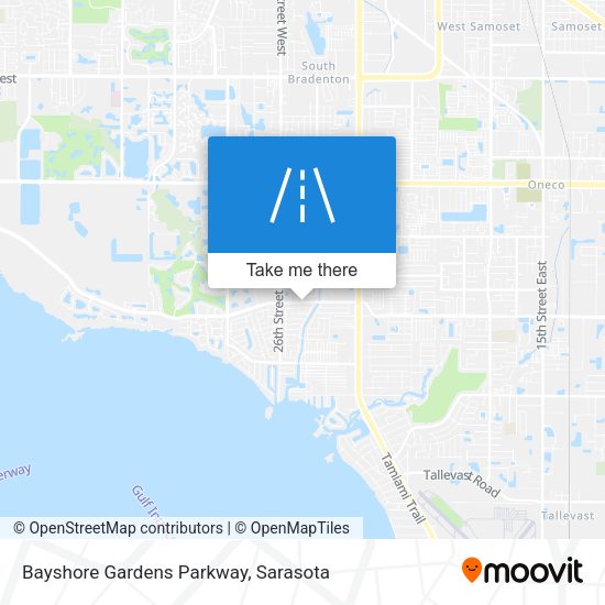 Bayshore Gardens Parkway map