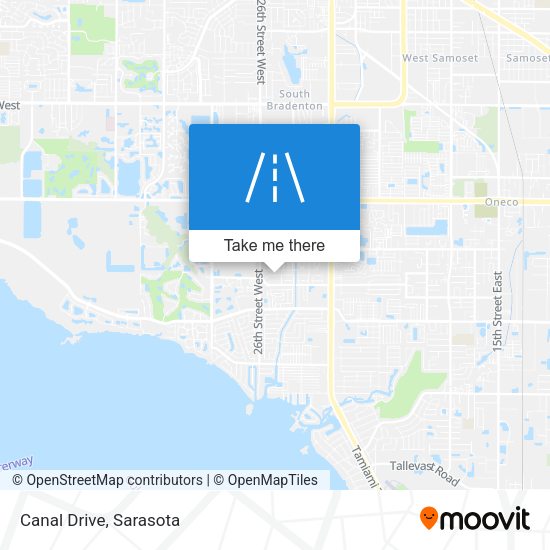 Mapa de Canal Drive