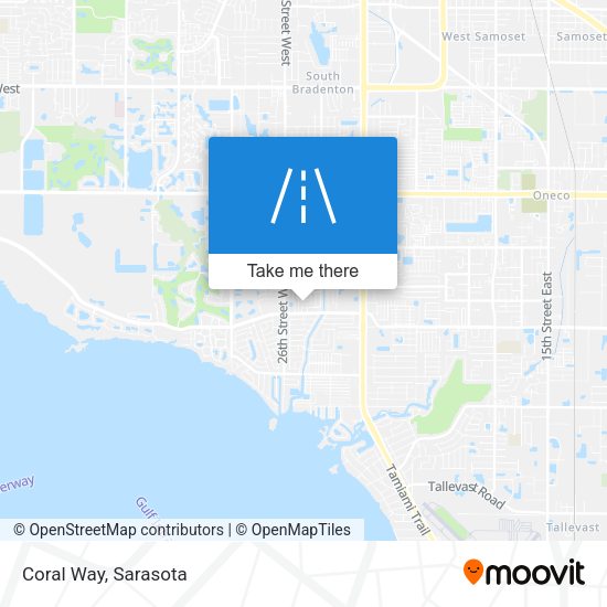 Coral Way map