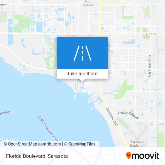 Mapa de Florida Boulevard