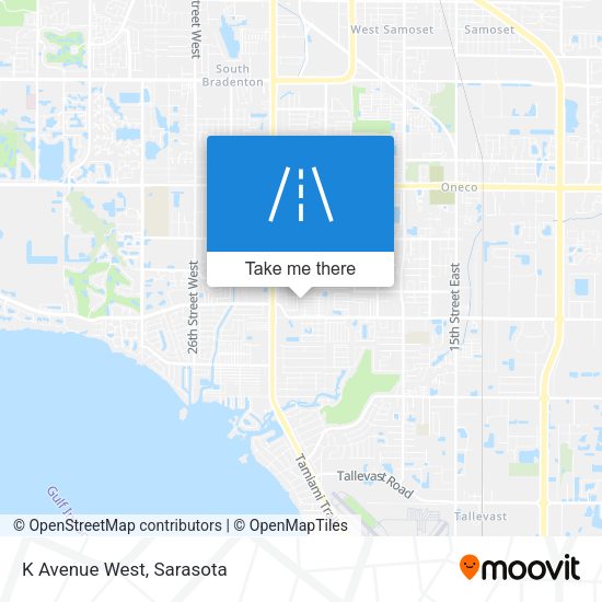 K Avenue West map