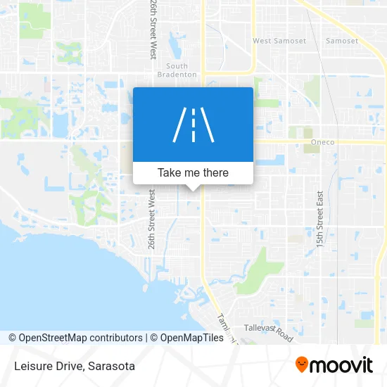 Leisure Drive map