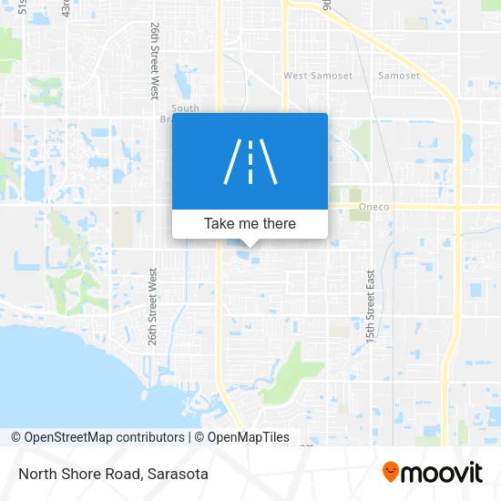 North Shore Road map