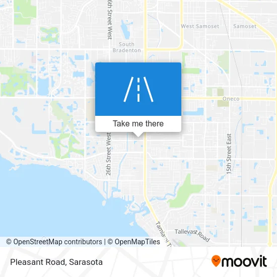 Pleasant Road map