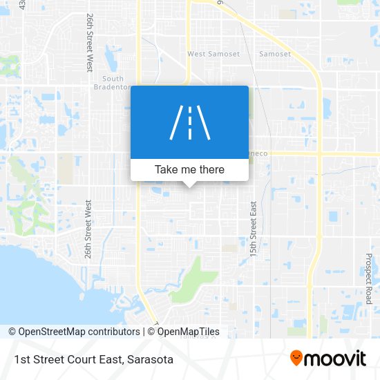 1st Street Court East map
