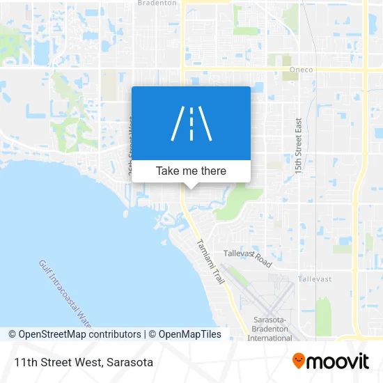 11th Street West map