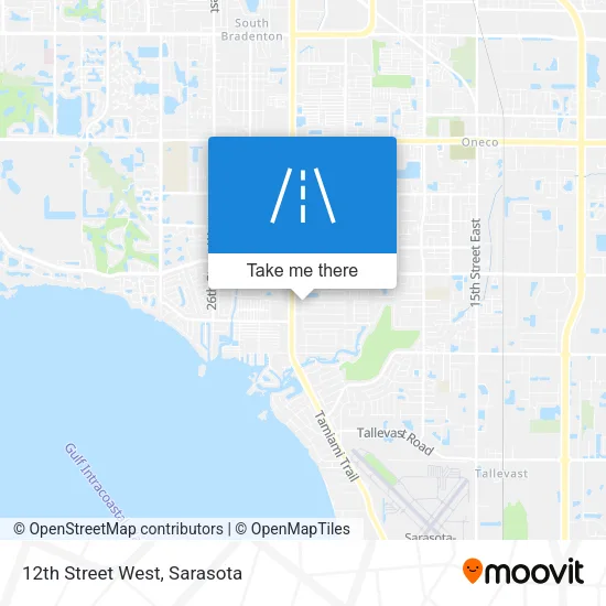 12th Street West map