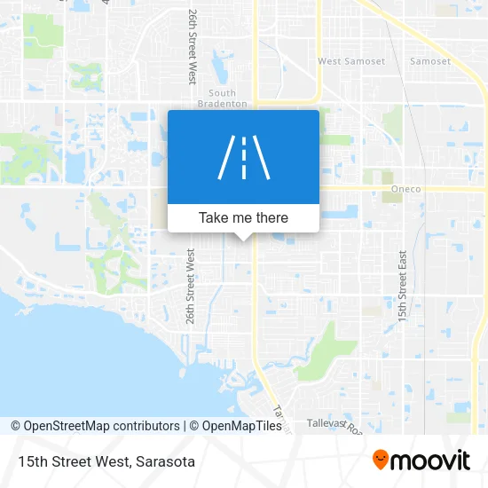 15th Street West map