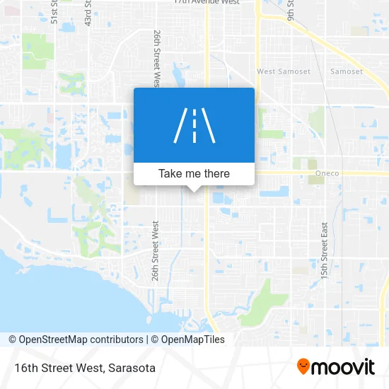 16th Street West map