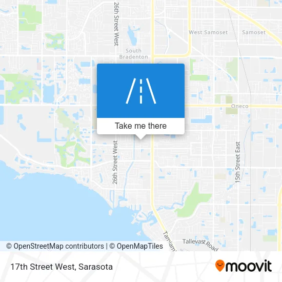 17th Street West map
