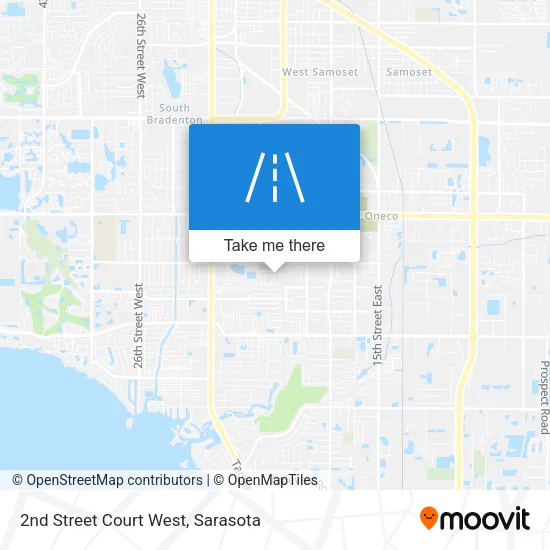 2nd Street Court West map