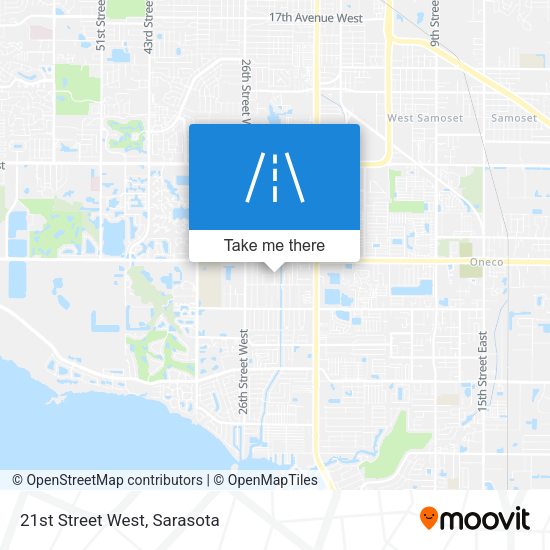 Mapa de 21st Street West