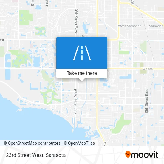 23rd Street West map