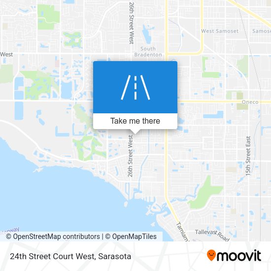 24th Street Court West map