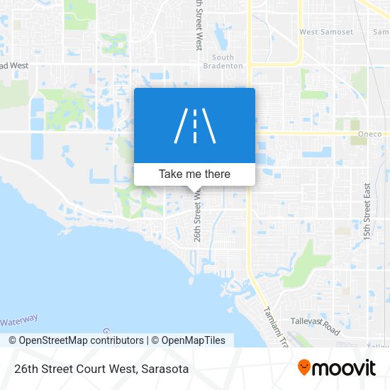 26th  Street Court West map