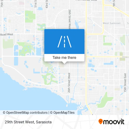 29th Street West map