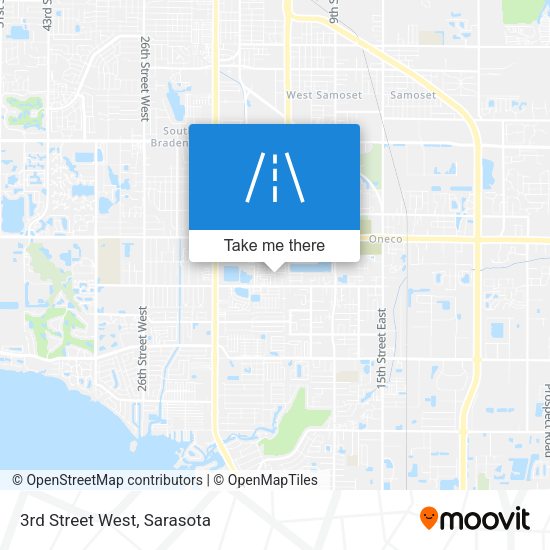 Mapa de 3rd Street West