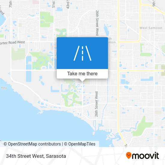 34th Street West map