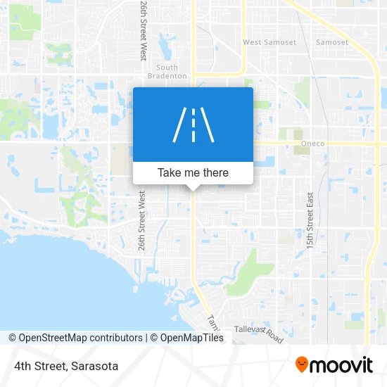 4th Street map