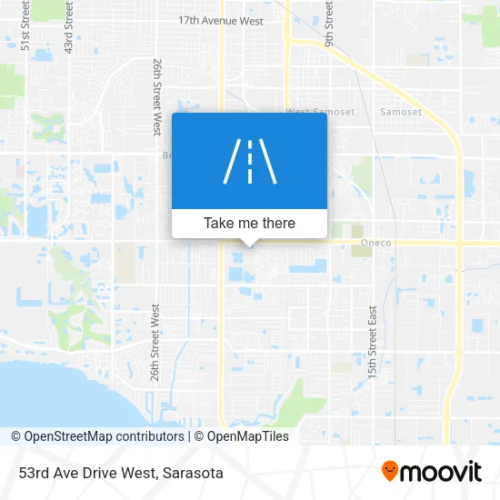 53rd Ave Drive West map