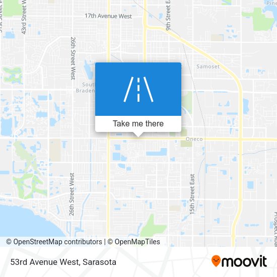 Mapa de 53rd Avenue West