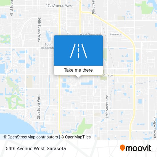 54th Avenue West map