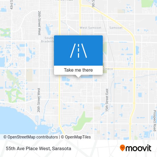 55th Ave Place West map