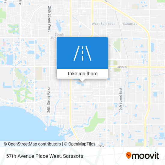 57th Avenue Place West map