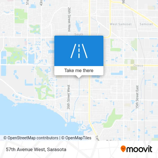 57th Avenue West map