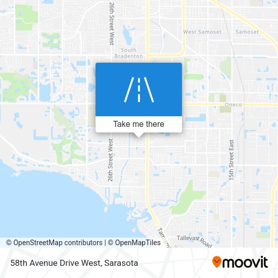 58th Avenue Drive West map