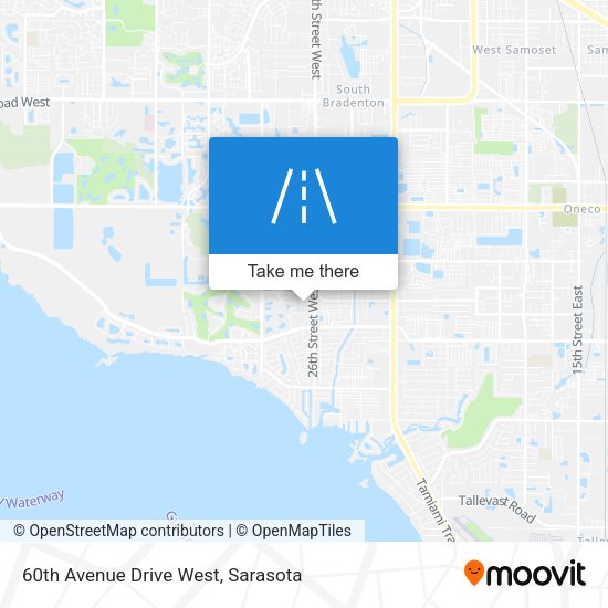 60th Avenue Drive West map