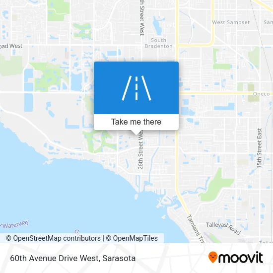 60th Avenue Drive West map