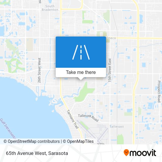 65th Avenue West map