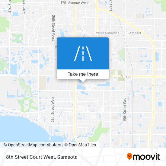 Mapa de 8th Street Court West